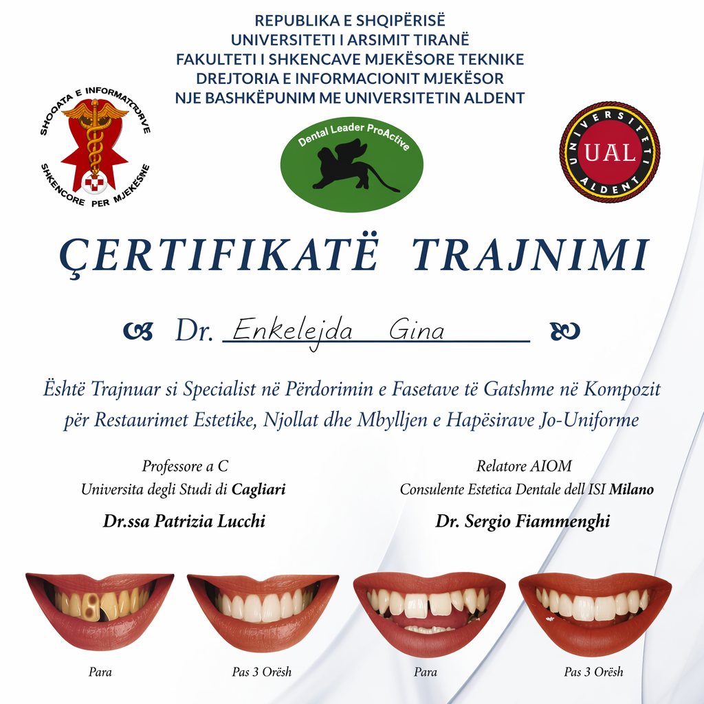 Specialist in the Use of Ready-Made Composite Veneers 